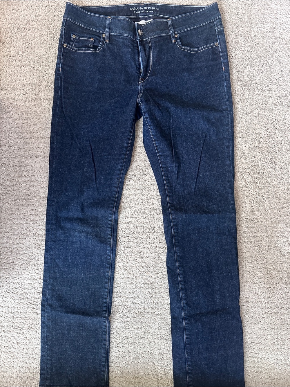 Banana Republic womens Dark Blue Classic Skinny Jeans size 10